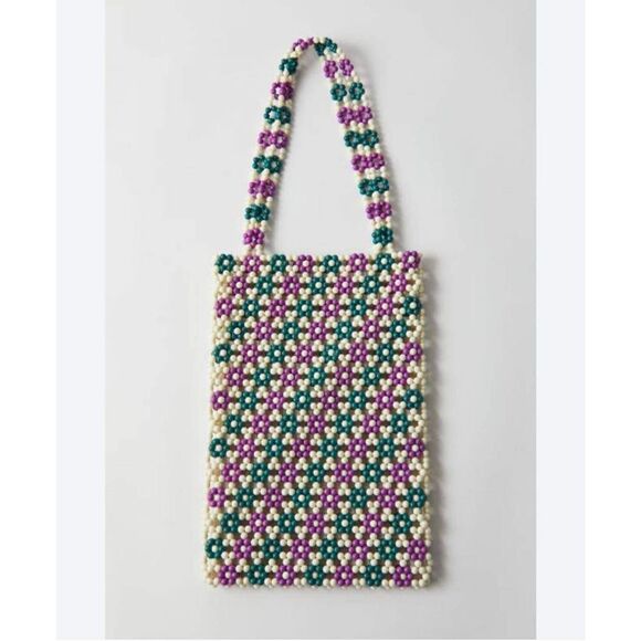 New Urban Outfitters Kai Beaded Tote Bag - Picture 1 of 3